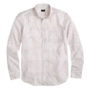 NEW - J.Crew Tattersall Button Down - BLUE CHECK